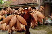 Nghệ nhân 87 tuổi và hơn 80 năm gắn bó với nghề đan đó Thủ Sĩ