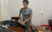 Nghiện ma túy, đối tượng cắt trộm cáp điện ngầm gây thiệt hại hơn 150 triệu đồng