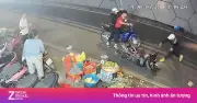 Nhóm thanh niên mang hung khí rượt đuổi, đập phá xe máy ở TP.HCM