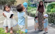 Phương Oanh kể khổ vì cặp song sinh Jimmy và Jenny tuổi lên 3 bướng bỉnh