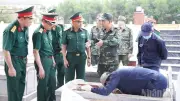 Quân khu 5 lấy mẫu ADN hài cốt liệt sĩ tại nghĩa trang Tam Ngọc