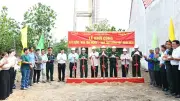 Quân khu 9 hỗ trợ xây 9 căn nhà tình nghĩa cho gia đình chính sách tại Vĩnh Long
