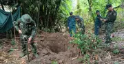 Quảng Ngãi phát hiện hài cốt liệt sĩ còn áo mưa và giày vải