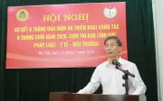 Sơ kết thi đua 6 tháng đầu năm 2026 của Cụm Pháp luật - Y tế - Môi trường