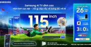 Samsung AI TV kết hợp FPT Play phát sóng ASEAN HYUNDAI CUP 2026 với ưu đãi đến 26 triệu