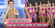 Thí sinh Miss Grand Vietnam 2026 diễn cùng trăn, khoe dáng nóng bỏng trong đêm bán kết