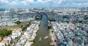 Toàn cảnh đại công trường bờ Bắc kênh Đôi sau 10 tháng thi công