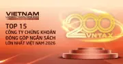 Top 15 công ty chứng khoán nộp ngân sách 14.300 tỷ đồng năm 2025