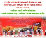 TP.HCM khởi công loạt công trình trọng điểm chào mừng 50 năm thống nhất