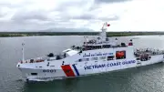 Tàu CSB 8001 đưa đoàn công tác khảo sát vùng biển Nam Trung Bộ