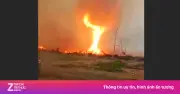 Video lốc xoáy lửa bùng lên tại vùng cấm Chernobyl