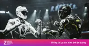 Video robot hình người đối kháng trên võ đài như võ sĩ chuyên nghiệp