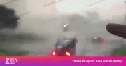 Video tài xế kinh hoàng nhìn ô tô bị lốc xoáy cuốn bay