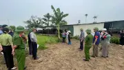 Xã Kẻ Sặt cưỡng chế thu hồi đất dự án khu dân cư mới