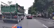 Xe ben chuyển hướng bất ngờ gây tai nạn liên hoàn trên đường Nguyễn Văn Linh