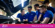 Xưởng thực hành ôtô 600 m2 tại USTH với xe Santa Fe, Nissan Leaf