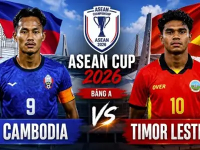 Campuchia mở tỷ số phút 16 trước Timor Leste tại AFF Cup