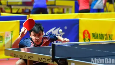 Giải bóng bàn toàn quốc Báo Nhân Dân 2026 khởi tranh sôi nổi
