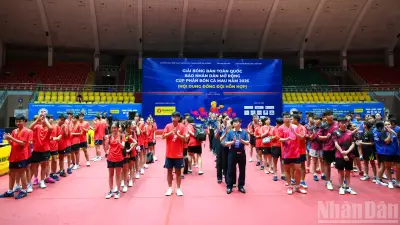 Giải bóng bàn toàn quốc Báo Nhân Dân mở rộng 2026 khai mạc tại Hải Phòng