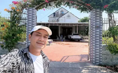 Minh Luân xây nhà 300m2 tặng bố mẹ ở quê, sắp về đích