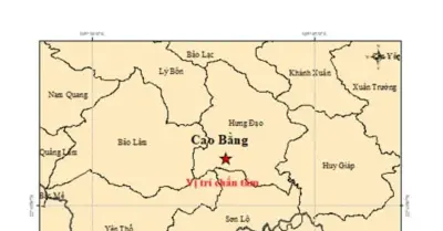 Động đất 3,2 độ richter tại Cao Bằng, người dân nghe tiếng nổ