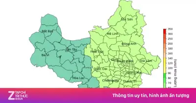 Nâng mức cảnh báo mưa lớn ở Hà Nội: Nguy cơ ngập úng cục bộ