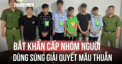 TP.HCM: Bắt 4 người dùng súng giải quyết mâu thuẫn trên mạng xã hội