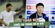 HLV Kim Sang-sik hài hước nói về áo trắng 'nặng vía' sau chiến thắng Indonesia