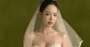 Hoa hậu Thanh Thủy diện váy cưới gây chú ý trong bộ ảnh mới