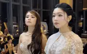 Lọ Lem, Hạt Dẻ nhà Quyền Linh gây sốt váy trắng show thời trang