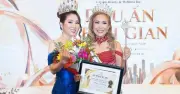 Nalisa Nguyễn trao vương miện cho tân Hoa hậu Doanh nhân toàn cầu tại Canada