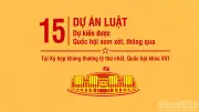 Quốc hội sẽ thông qua 15 dự án luật tại kỳ họp bất thường đầu tiên