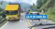 Tài xế vượt ẩu trên đèo Bảo Lộc còn quay phim khoe chiến tích, bị CSGT phạt nặng